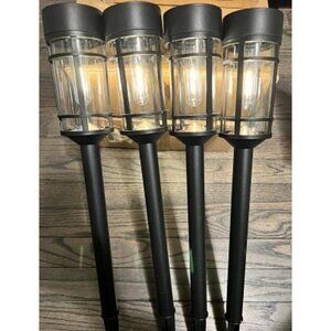 New Solar Pathway Lights 8 Pack, Bright Solar Lights Outdoor Waterproof IP65